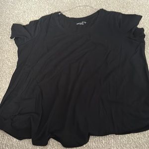 plain black short sleeve tee